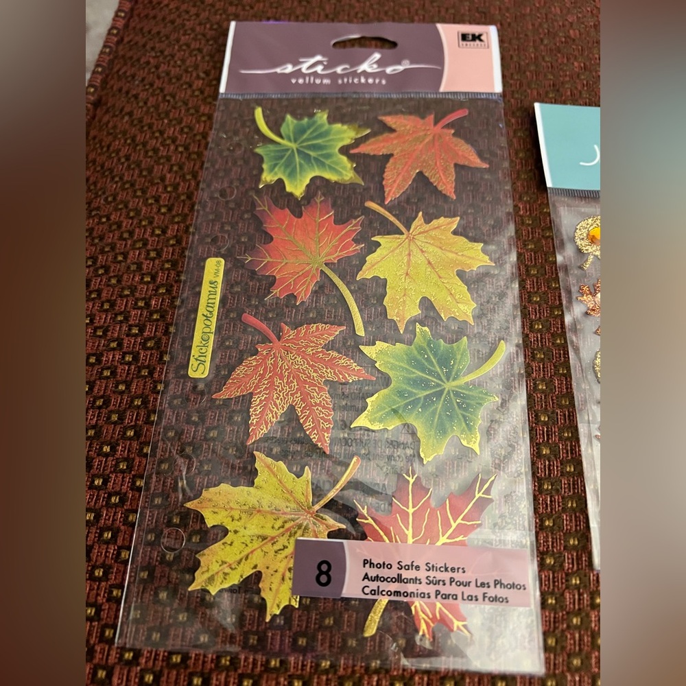 Fall Assorted Scrapbook Stickers - Picture 2 of 6